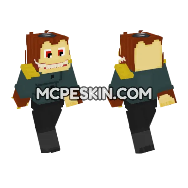 Breadhead Disguised Gaslight Minecraft Bedrock skin, front and back