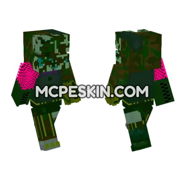 Brian Hd Revamped Minecraft Bedrock skin, front and back