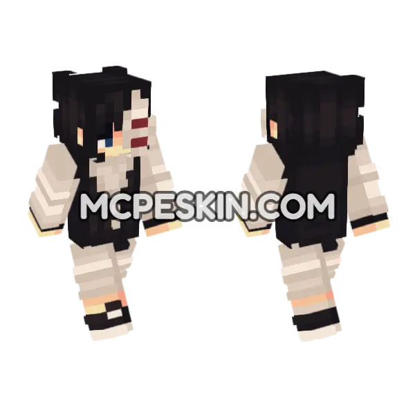 Briella Minecraft Bedrock skin, front and back