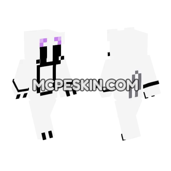 Bright Soul Minecraft Bedrock skin, front and back