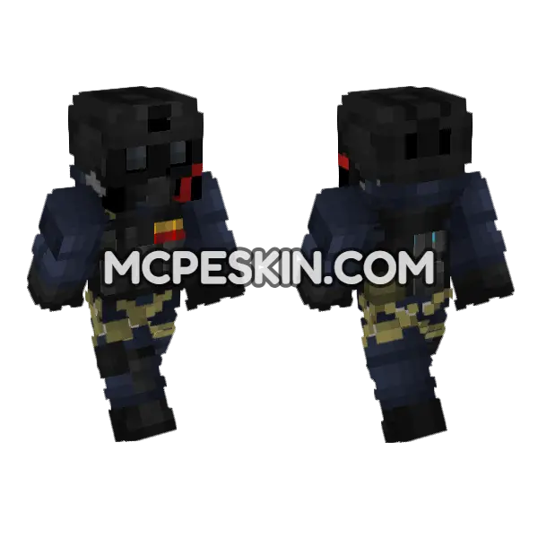 British Army SAS Uniform Minecraft Bedrock skin, front and back