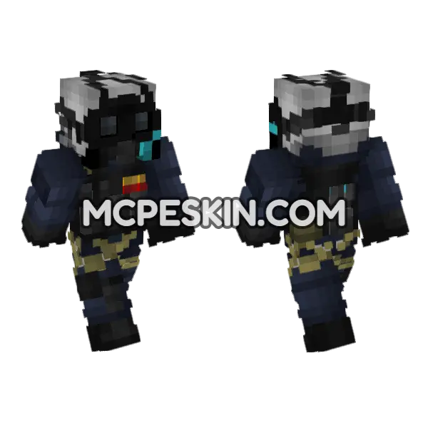 British Army SAS V4 Minecraft Bedrock skin, front and back