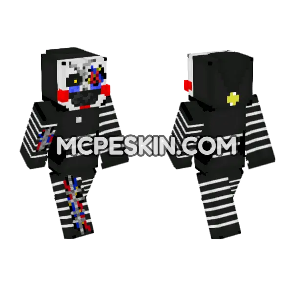 Broken Security Puppet, front and back