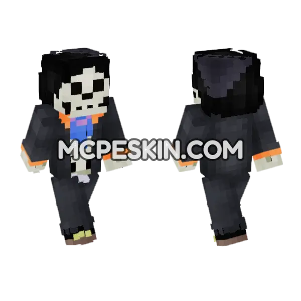 Brook Pre Timeskip Minecraft Bedrock skin, front and back