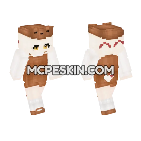 Brown Doggy Outfit, front and back