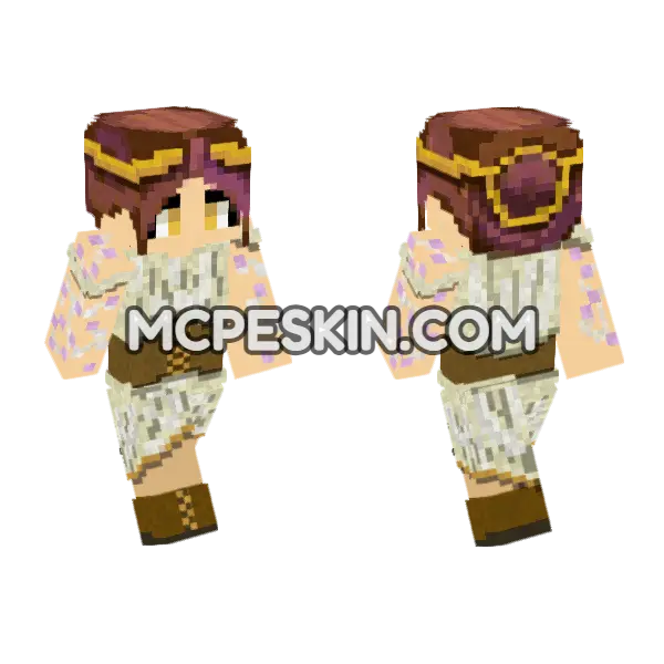 Brown Haired Adventurer, front and back