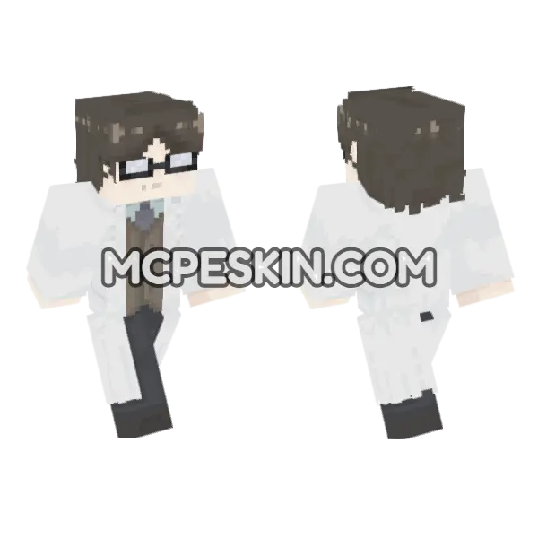 Brown Haired Gentleman, front and back