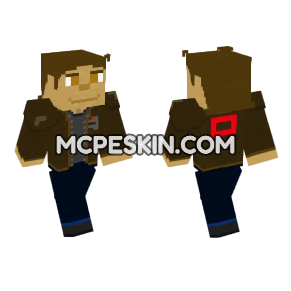 Brown Jacket Cowboy, front and back