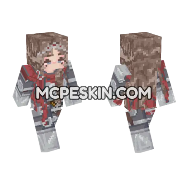 Brown Knight Armor, front and back