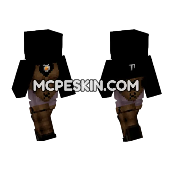 Brown Leather Outfit, front and back