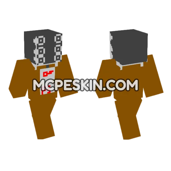Brown Miner Outfit, front and back