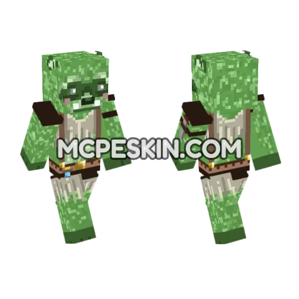 Bubbys Gobocoon Minecraft Bedrock skin, front and back
