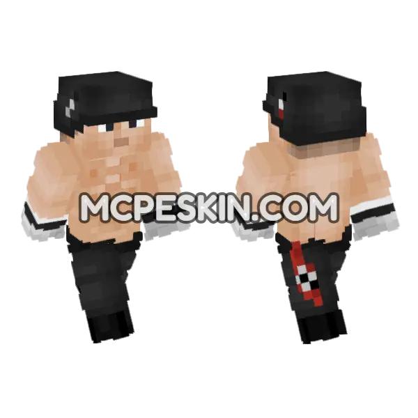 Buff German Minecraft Bedrock skin, front and back