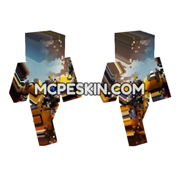 Bumblebee 5637031 Minecraft Bedrock skin, front and back