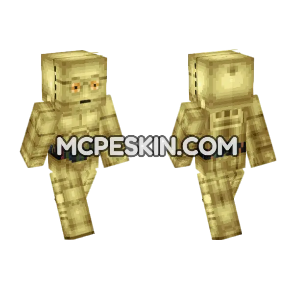C-3PO Star Wars, front and back