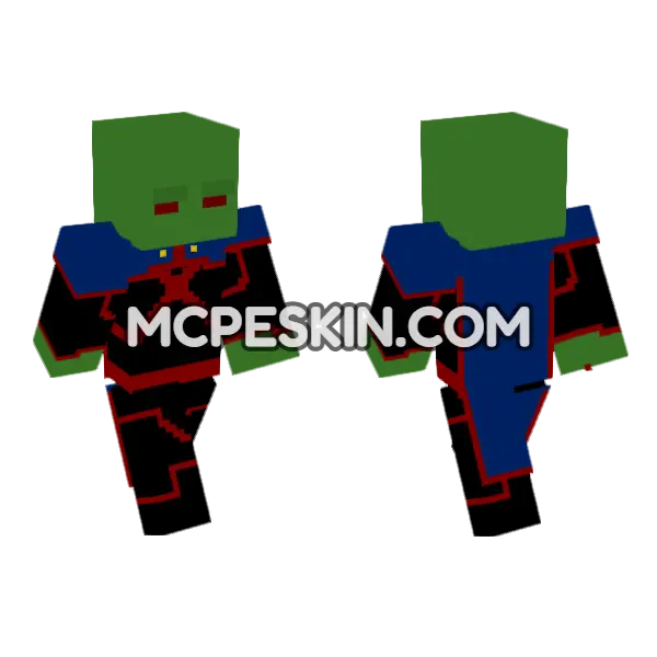 Ca Ador De Marte Minecraft Bedrock skin, front and back