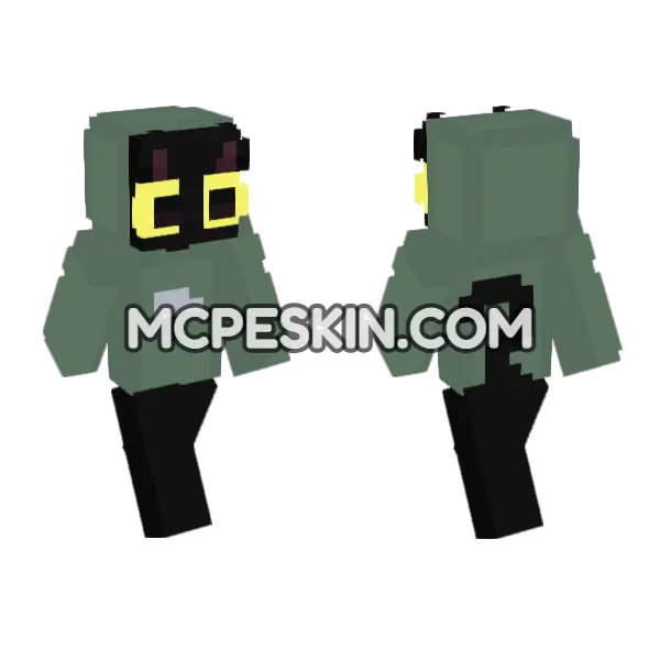 Cal Skin Minecraft Bedrock skin, front and back