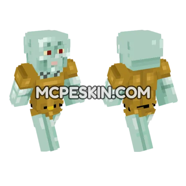 Calamardo Skin Minecraft Bedrock skin, front and back
