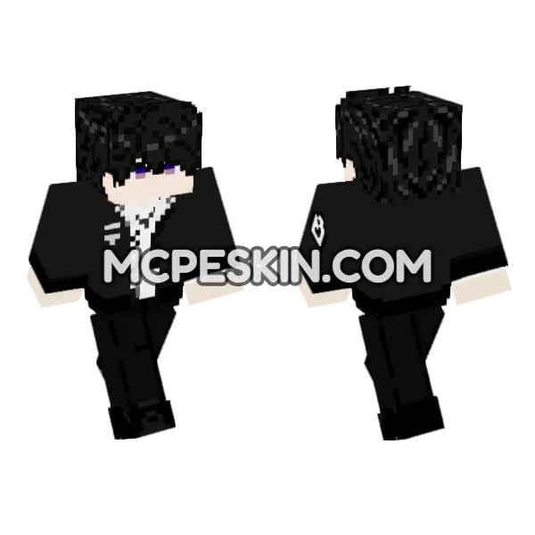 Caleb Love And Deepspace Lads Minecraft Bedrock skin, front and back