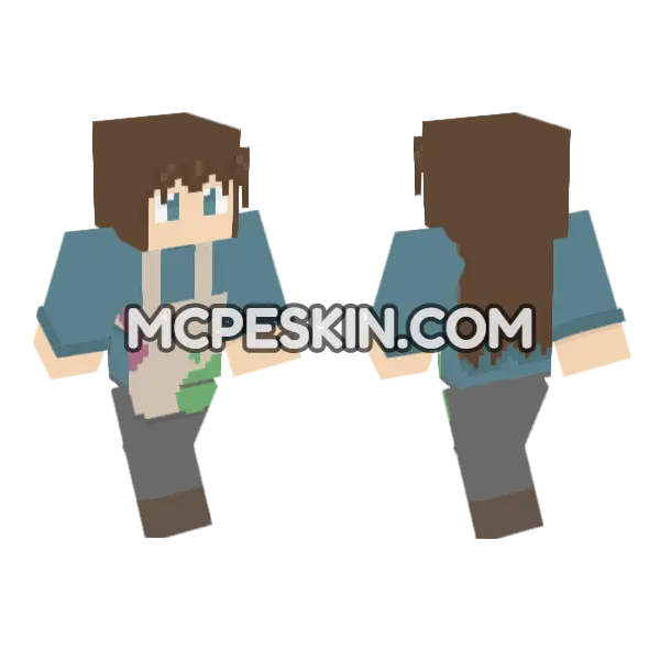 Cali Oc Minecraft Bedrock skin, front and back