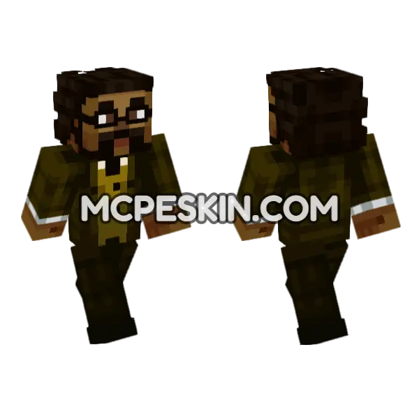 Calvin Minecraft Bedrock skin, front and back