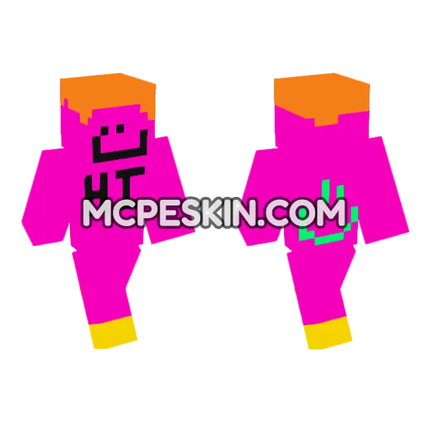 Camman18 Minecraft Bedrock skin, front and back