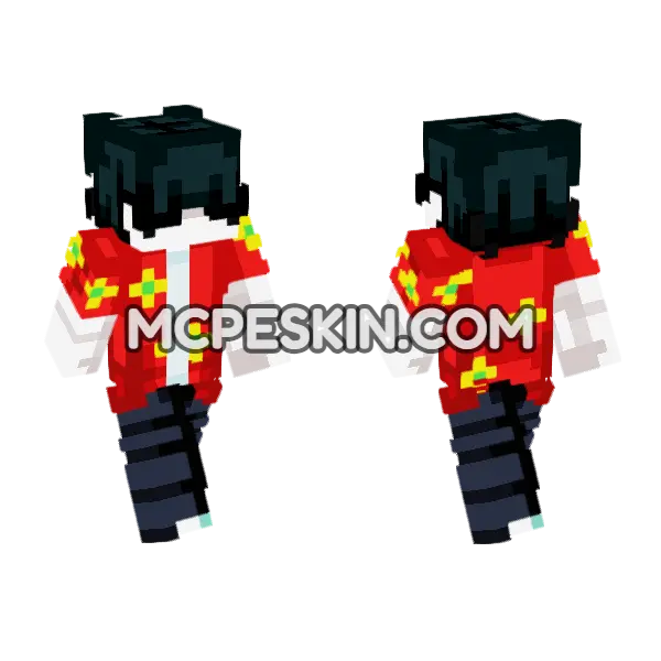 Carl Minecraft Bedrock skin, front and back