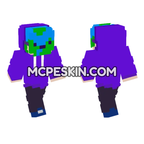 Carlos Infinito Minecraft Bedrock skin, front and back