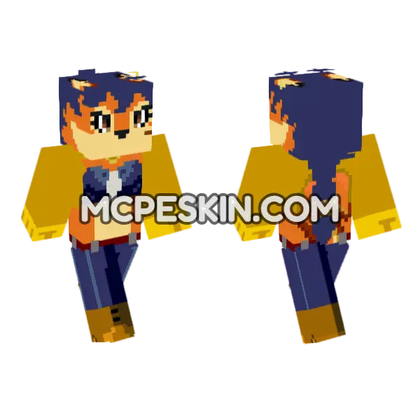 Carmelita Fox Outfit, front and back