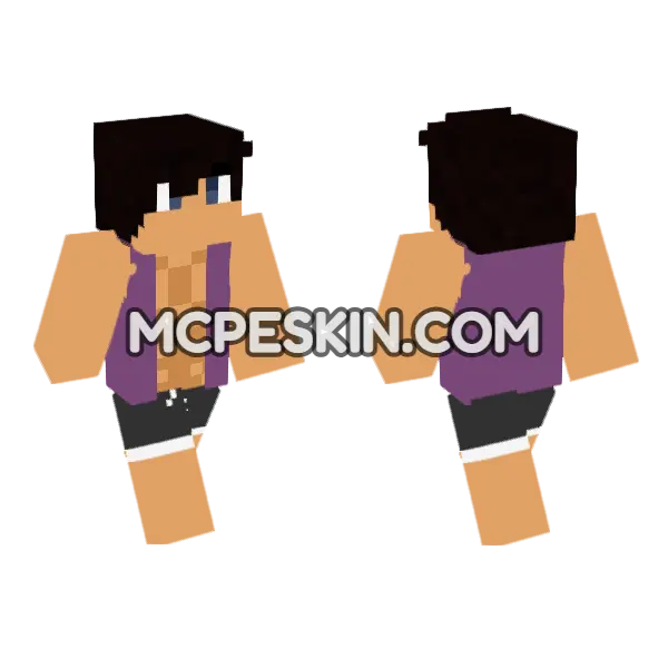Carson Lycan Minecraft Bedrock skin, front and back