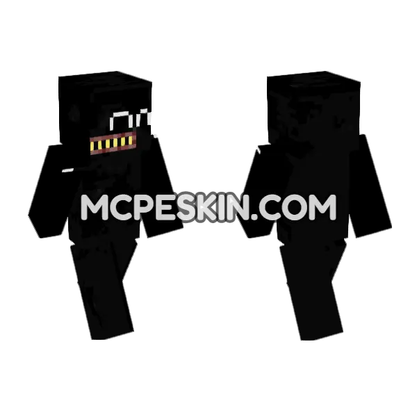 Cartoon Dog Bendy Minecraft Bedrock skin, front and back