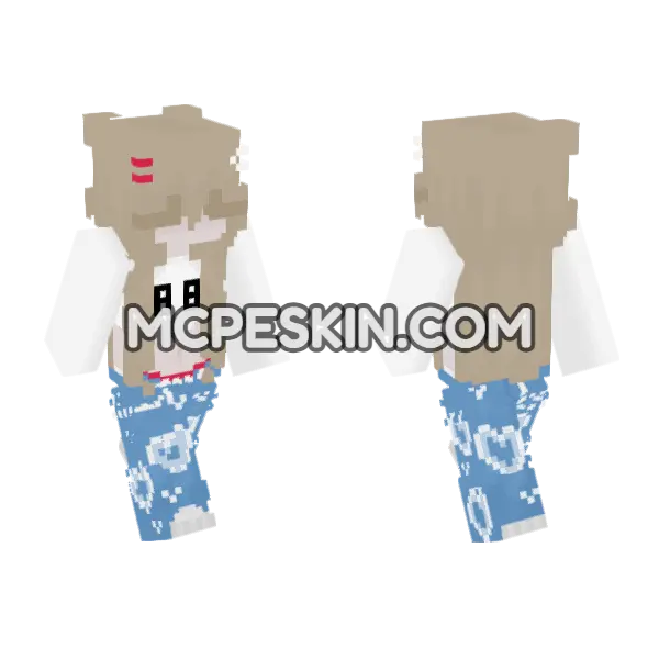 Case 143 Minecraft Bedrock skin, front and back