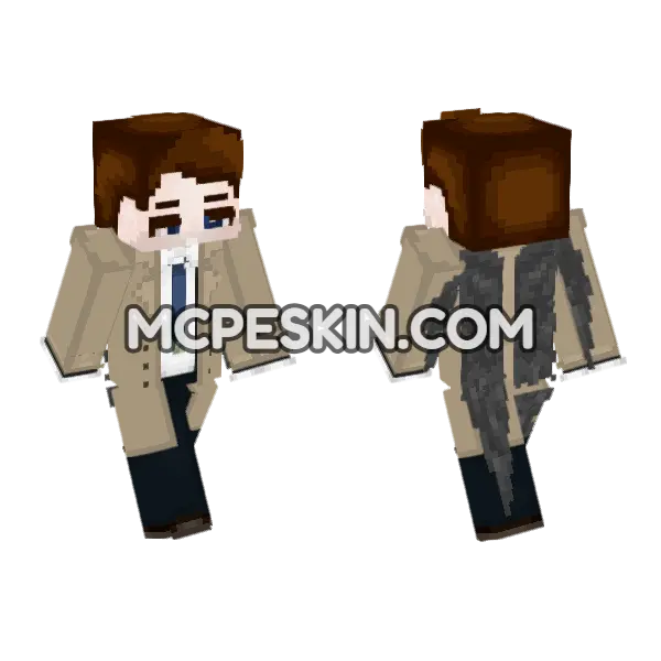 Castiel Supernatural Wings, front and back