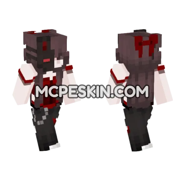 Castor Skin Minecraft Bedrock skin, front and back