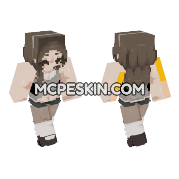 Casual 6765109 Minecraft Bedrock skin, front and back