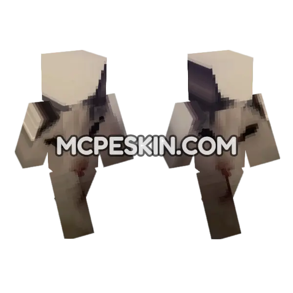 Cat 13 Minecraft Bedrock skin, front and back