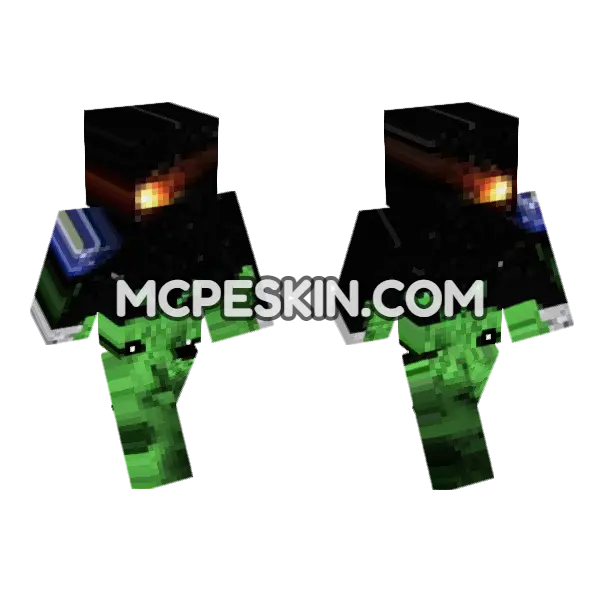 Cat 3 Minecraft Bedrock skin, front and back