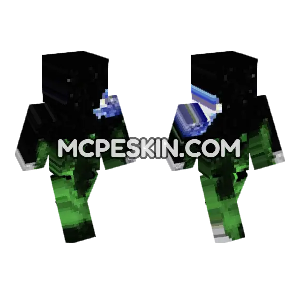 Cat 8 Skin Minecraft Bedrock skin, front and back