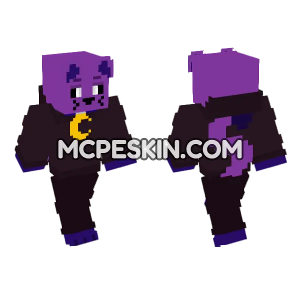 Catnap 6872932 Minecraft Bedrock skin, front and back