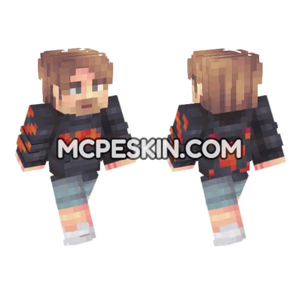 Chandler Skin Minecraft Bedrock skin, front and back
