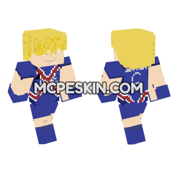 Charles Chevalier Trucho Minecraft Bedrock skin, front and back