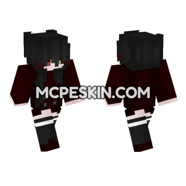 Charlotte Minecraft Bedrock skin, front and back