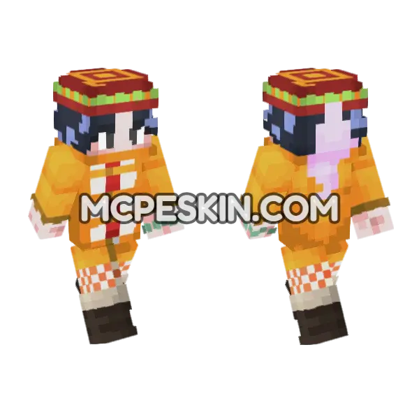 Charlotte Perospero Minecraft Bedrock skin, front and back