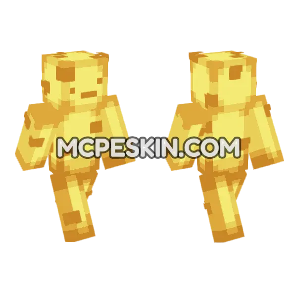 Cheese Skin Minecraft Bedrock skin, front and back