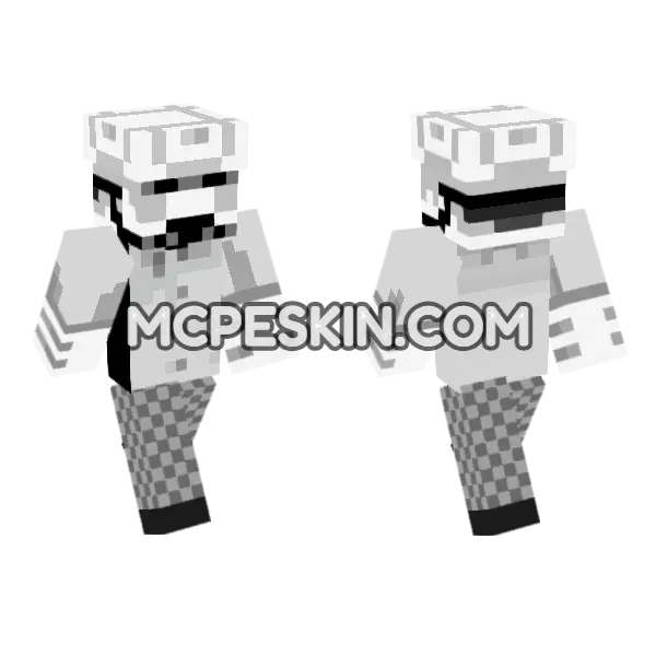 Chef Skin Minecraft Bedrock skin, front and back