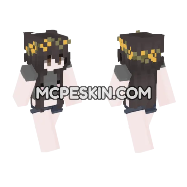 Chen Minecraft Bedrock skin, front and back