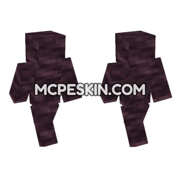 Cherry Log Skin Minecraft Bedrock skin, front and back