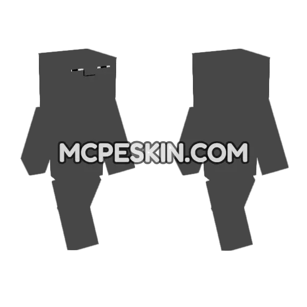 Chillgray Skin Minecraft Bedrock skin, front and back