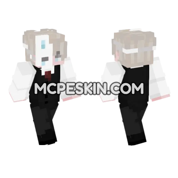 Chimera Tuxedo Minecraft Bedrock skin, front and back