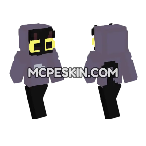 Chip Minecraft Bedrock skin, front and back